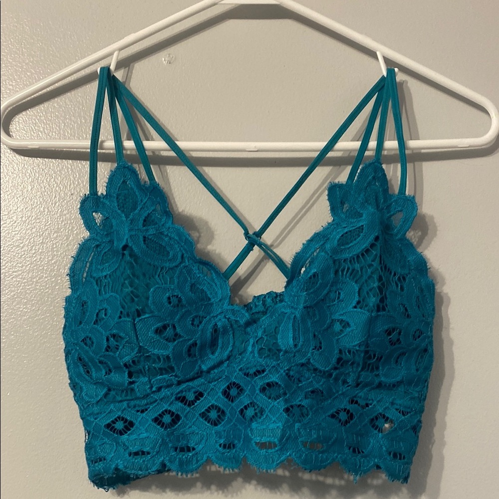 Teal Lace Bralette